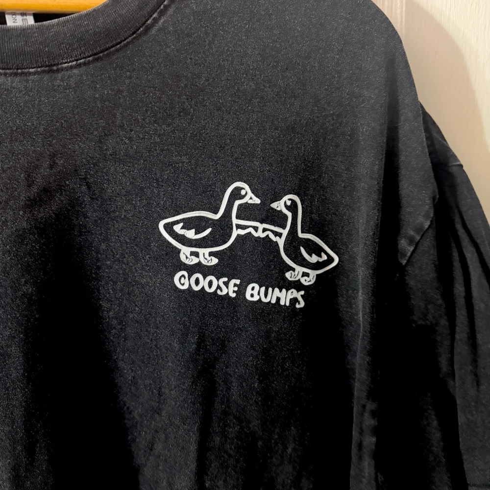 Silly Goose On The Loose Goose Bird Goose Bumps T-Shirt Gray Unisex Adult 2X - Picture 5 of 7